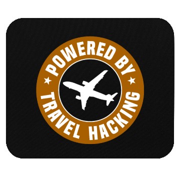 Discover Powered By Travel Hacking Mouse Pads