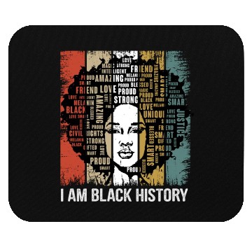 Discover I am black history Mouse Pads