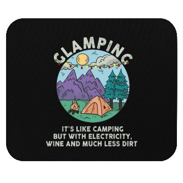 Discover Glamping Definition Glamper Its Like Camping Spark Mouse Pads