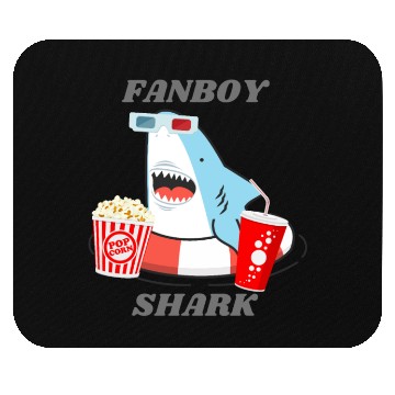 Discover Cinema Fanboy Shark Mouse Pads