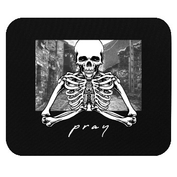 Discover Pray Skeleton Streetwear Mouse Pads