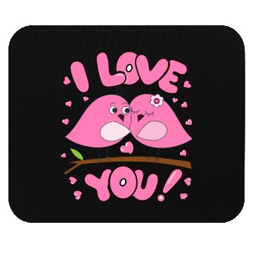 Discover I love you Mouse Pads
