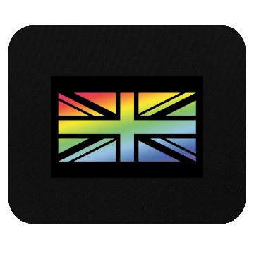 Discover Union Jack / Rainbow Flag (Britain / UK / Poster) Mouse Pads