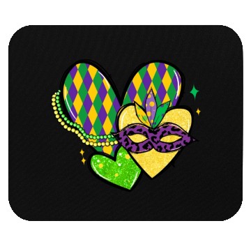 Discover New Orleans Kids Girls Love Mardi Gras Outfit Mouse Pads