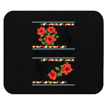 Discover Hibiscus and Summer - Vintage Mouse Pads