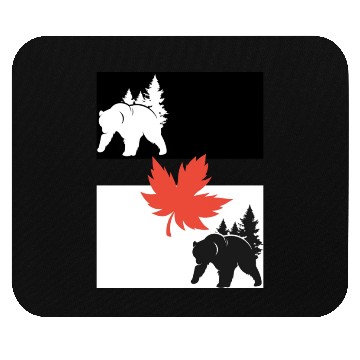 Discover Day and Night Bears Mouse Pads