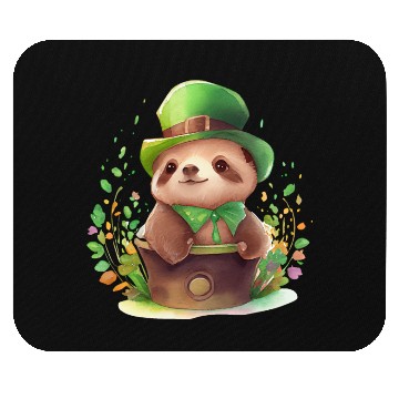 Discover St Patrick's Day Irish Cute Sloth Saint Patrick Mouse Pads