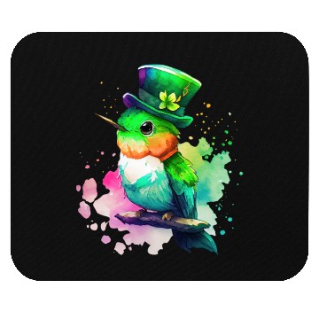 Discover St Patrick's Day Irish Hummingbird Saint Patrick Mouse Pads