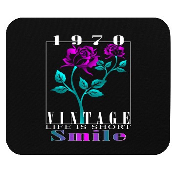 Discover 1970 Born Vintage Rose Gift Mouse Pads