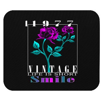 Discover 1977 Born Vintage Rose Gift Mouse Pads