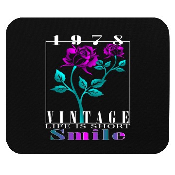 Discover 1978 Born Vintage Rose Gift Mouse Pads