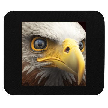 Discover bald eagle eyes hyper realistic hyper details Mouse Pads