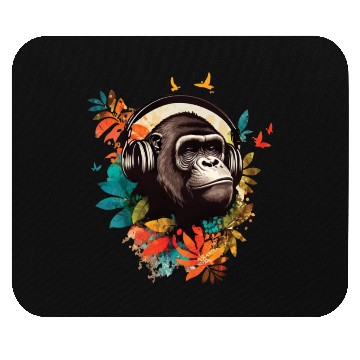 Discover Gorilla DJ Jungle Mouse Pads