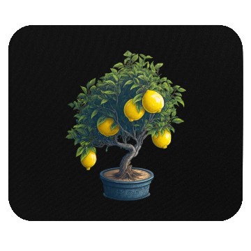 Discover Lemon Bonsai Tree Mouse Pads