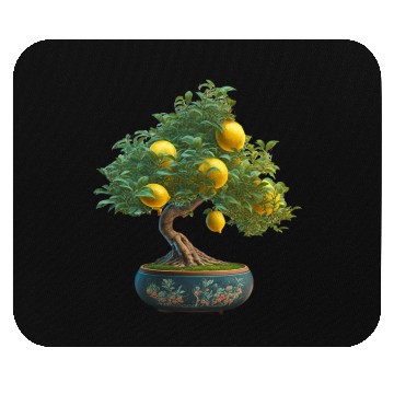 Discover Lemon Bonsai Tree Mouse Pads
