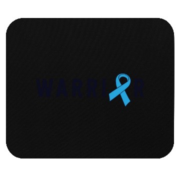 Discover Prostate Cancer Warrior Light Blue Ribbon Dad Mouse Pads
