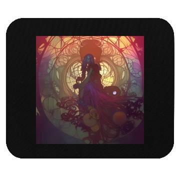 Discover Psychedelic Clocktower Specter Mouse Pads