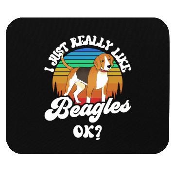 Discover I Just Really Like Beagles Ok Beagle Puppy Dog Mouse Pads
