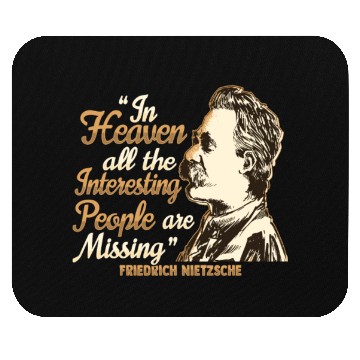 Discover Nietzsche Quote Design for a Philosophy Student Mouse Pads