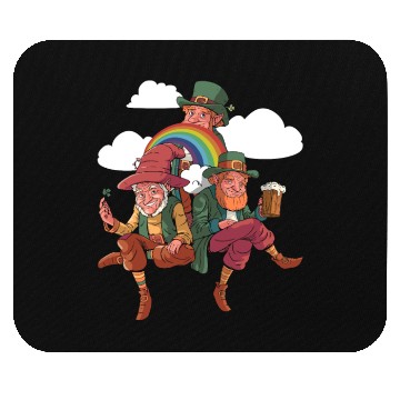 Discover Three Leprechauns - St Patricks Day Irish Mouse Pads