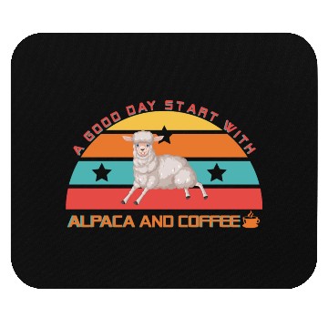 Discover Alpaca and coffee Mouse Pads