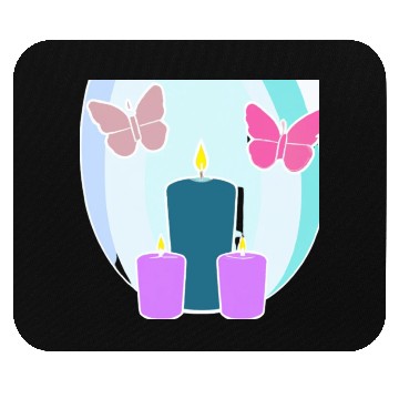 Discover colored candles Mouse Pads
