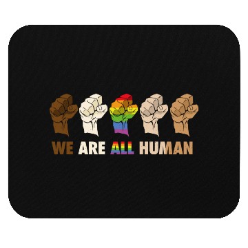 Discover We are all Human - Pride Diversity Mouse Pads