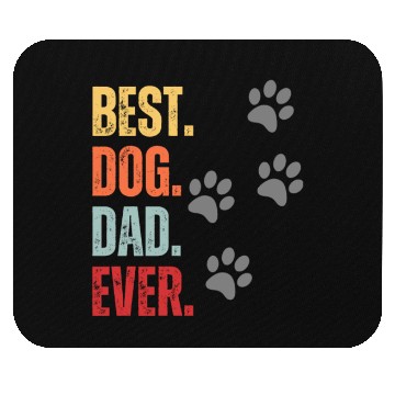 Discover FUNNY BEST DOG DAD EVER CLASSIC Mouse Pads