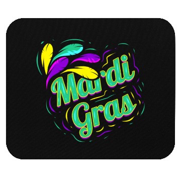 Discover Green Lettering For Mardi Gras Mouse Pads