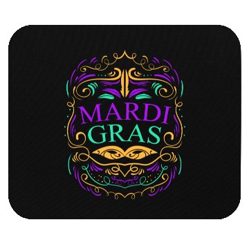 Discover Lettering And Ornaments For Mardi Gras Mouse Pads