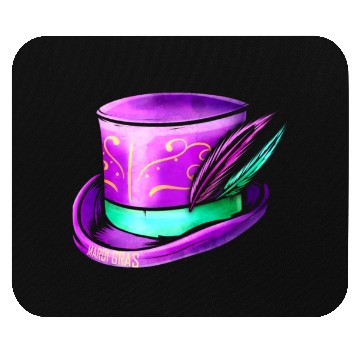 Discover Purple Hat Cylinder For Mardi Gras Mouse Pads