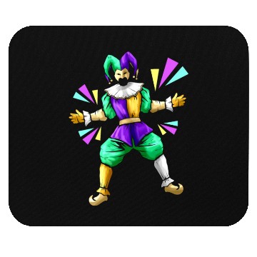 Discover Jester Costume For Mardi Gras Mouse Pads