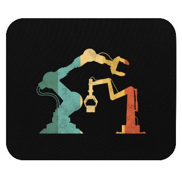 Discover Robot Robotics Engineer Retro Mouse Pads