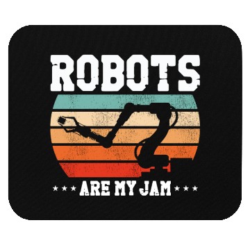 Discover Robot Robotics Engineer Retro Mouse Pads