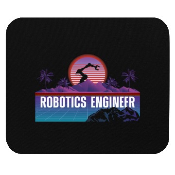 Discover Robot Robotics Engineer Retro Mouse Pads