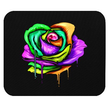 Discover Painted And Colored Rose For Mardi Gras Mouse Pads