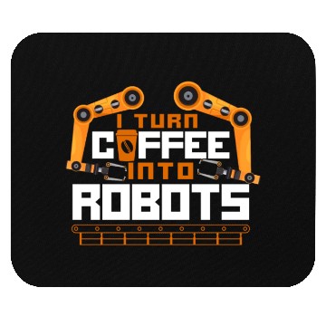 Discover Robot Robotics Engineer Coffee Mouse Pads