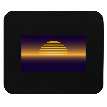 Discover Sunset illustration Mouse Pads