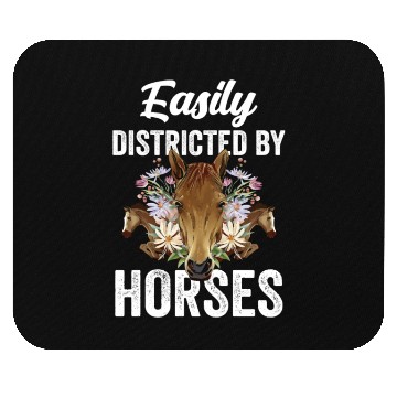 Discover Easily Distracted By Horses Riding Rider Horse Mouse Pads