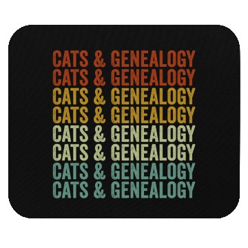 Discover Cats & Genealogy Genealogy Genealogist Cats Lover Mouse Pads