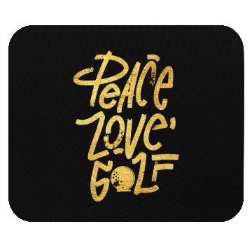 Discover Peace Love Golf Mouse Pads