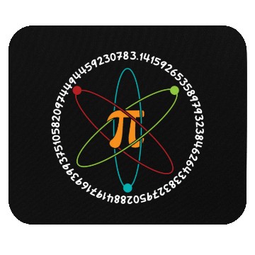Discover Pi Orbit Nucleus Math Holiday Mathematics Pi Day Mouse Pads
