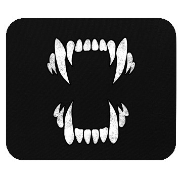 Discover Scary Wolf Fangs Mouse Pads