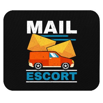 Discover Postal Worker Mailman Delivery Mail Escort Mouse Pads