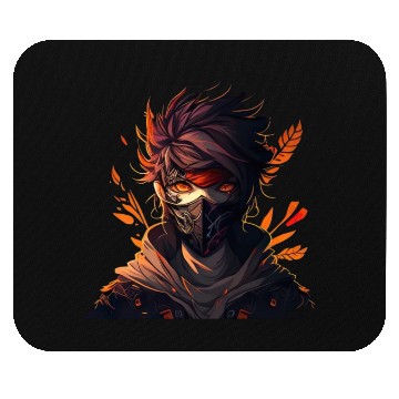 Discover Anime boy with mask - manga fan handsome Mouse Pads