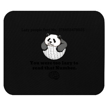 Discover Lazy Panda - Funny Mouse Pads