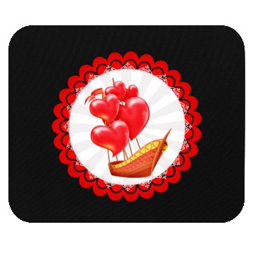 Discover Scarlet Sails. Happy Valentine's Day. Mouse Pads