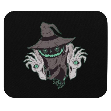 Discover Scary Helloween devil creature Scary Helloween dev Mouse Pads