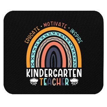 Discover Educate Motivate Inspire Kindergarten Teacher Mouse Pads