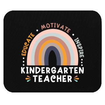 Discover Educate Motivate Inspire Kindergarten Teacher Mouse Pads